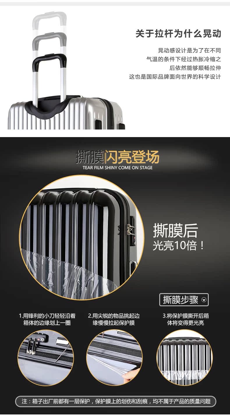 prada va0610尺寸 ngat旅行箱萬輪碼 28寸her向箱登機箱0寸行拉桿箱2商務24va李箱密 prada0506
