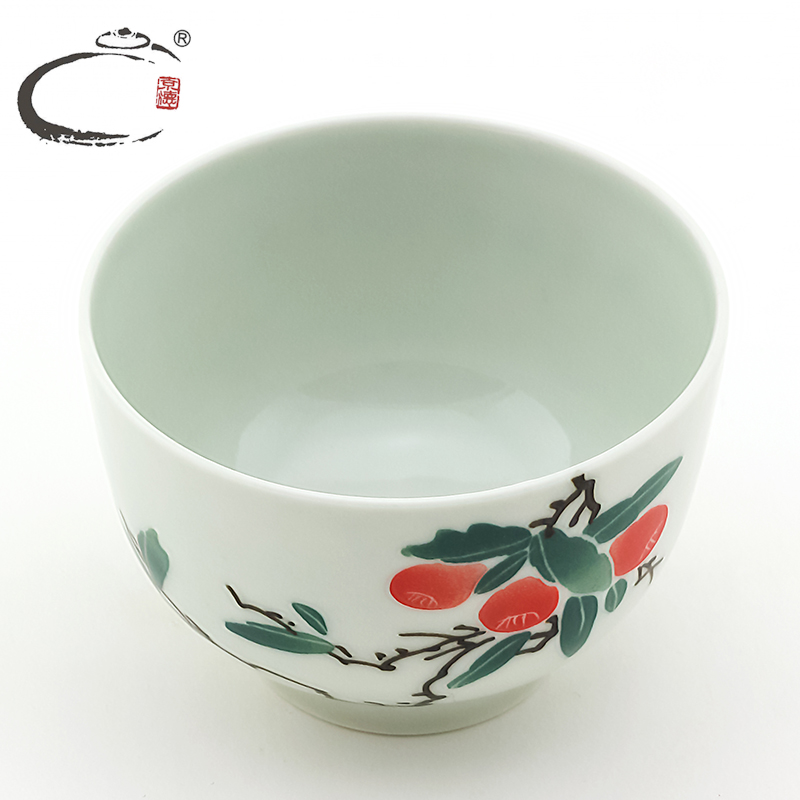 京德珍藏 贵和祥茶杯手绘陶瓷茶杯品茗杯小茶杯茶碗 手绘 口杯