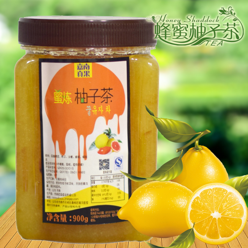 蜜炼柚子茶 蜂蜜柚子茶 柚子酱 果味茶 韩国风味 水果茶 900g