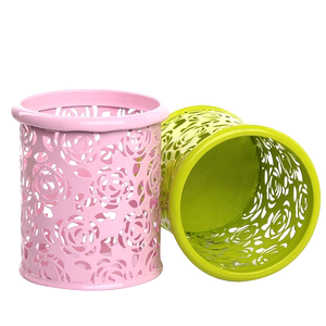 创意网状桌面圆形笔筒