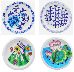 一次性纸盘子生日蛋糕餐盘刀叉纸碟面包烧烤盘幼儿园儿童手工制作