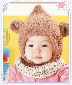 正品[婴儿手工编织帽子]纯手工编织婴儿帽子评