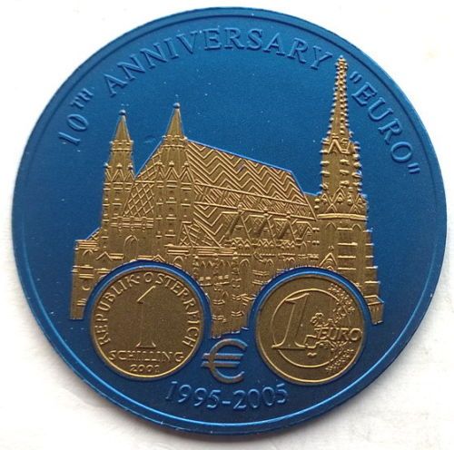 利比里亚2005年欧洲欧盟欧元 发行10周年奥地
