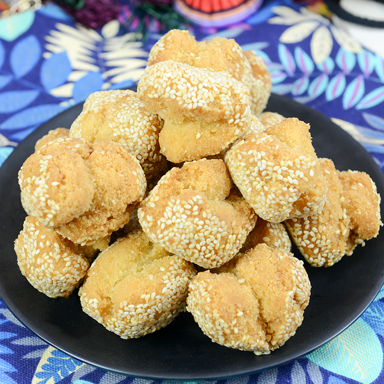 广西开口枣 油炸芝麻开口笑麻球20个700g 正宗特产小吃糕点零食