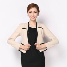 韩国高端职业女装 小香风修身毛呢小西装 短款外套2014冬装新款G