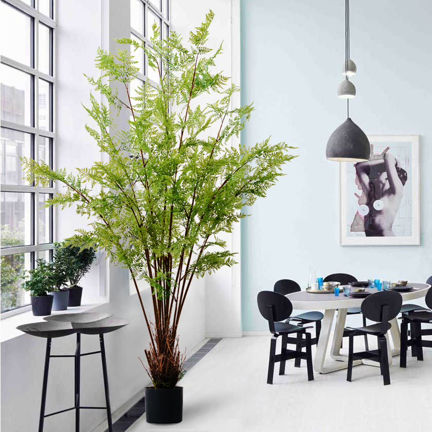 北欧大型蕨类室内植物盆栽假树高家居客厅落地绿植装饰