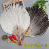 端午热销红白黑色鹅毛扇子诸葛孔明宝宝孕产妇月子驱蚊纳凉羽毛扇