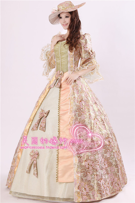 欧洲女士宫廷礼服英国女皇服装欧式女宫廷舞蹈服公主服礼服演出服