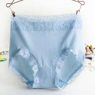 蝶安芬内裤女正品高腰纯棉全棉小平角裤棉质透