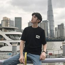 短袖 T恤情侣装 宽松休闲 男士 hunter 圆领韩版 夏装 城市猎人City