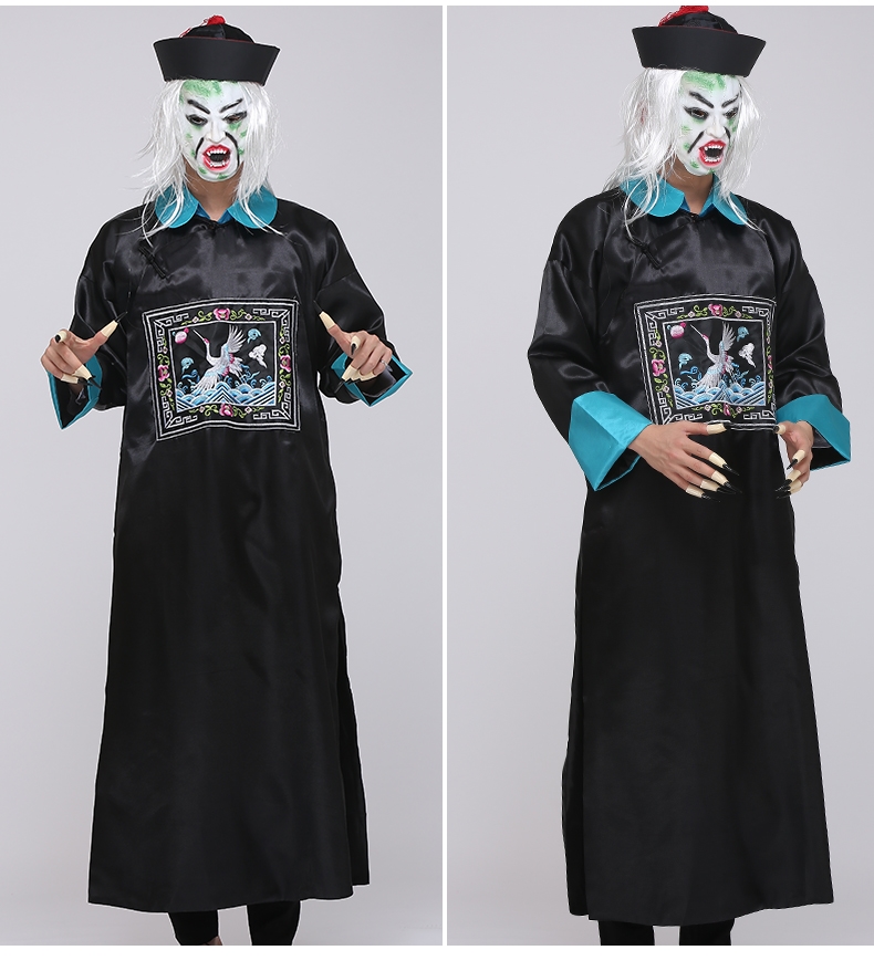 古代僵尸演出服万圣节扮演服影楼摄影服影视服古装男服装