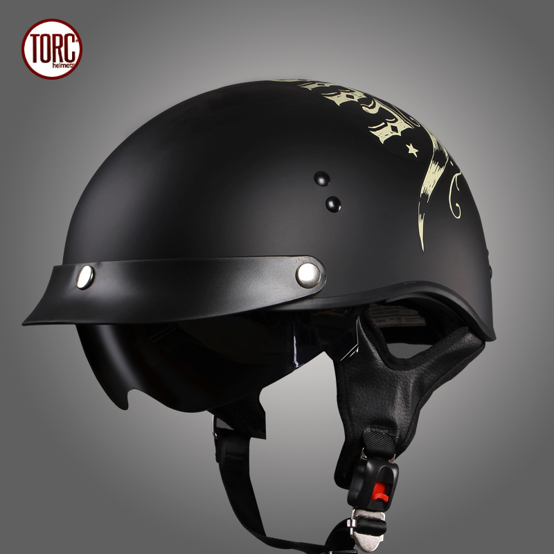 美国TORC摩托车头盔安全帽复古机车半盔踏板