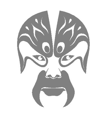 京剧脸谱彩色典韦战宛城中国传统文化墙贴纸宿舍卧室可移除贴画