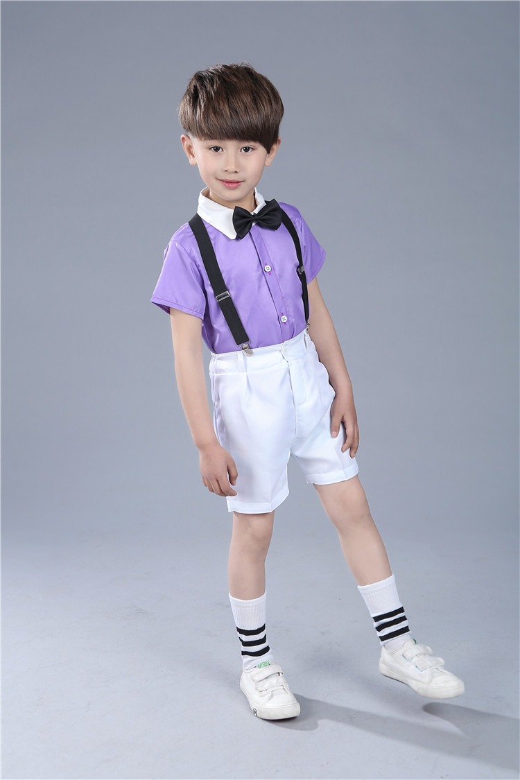 新款幼儿园合唱服六一儿童演出服 男生主持人花童礼服表演服