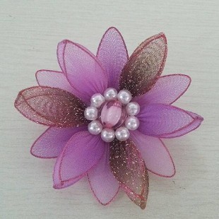 手工材料批发丝网袜花胸花制作diy教程头饰发饰精品