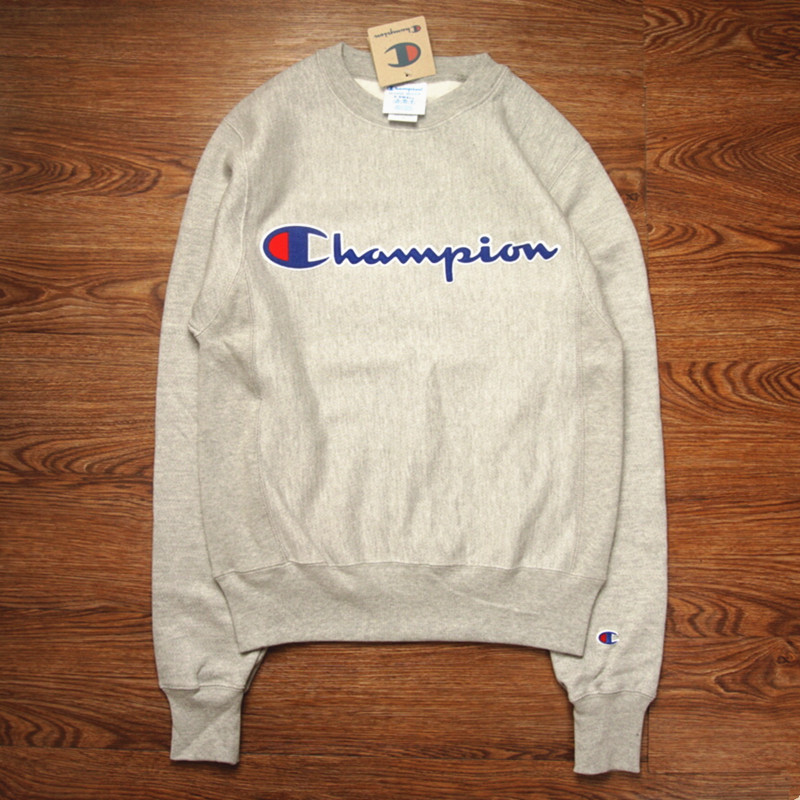 champion冠军街头潮牌卫衣套头美版刺绣草写logo男女正品oversize