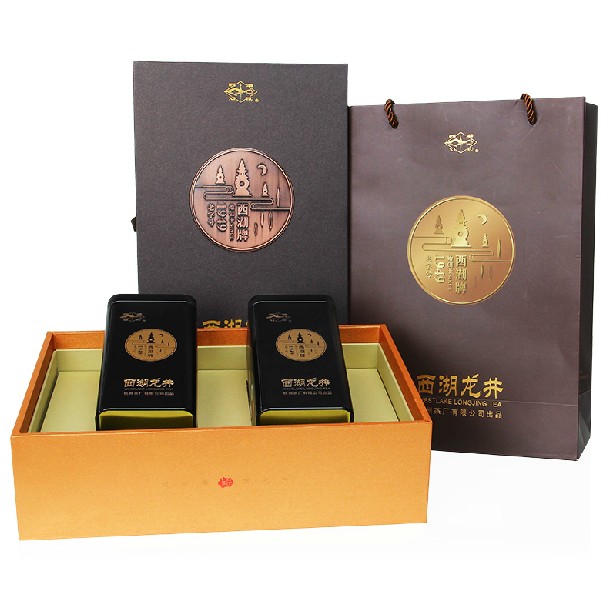 2016年新茶 明前特级西湖龙井茶叶礼盒浙江杭州茶厂绿茶包邮 秒杀