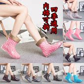 果冻 套鞋 女短筒女雨鞋 胶鞋 中筒防滑高长筒雨靴成人防水鞋 韩国水鞋