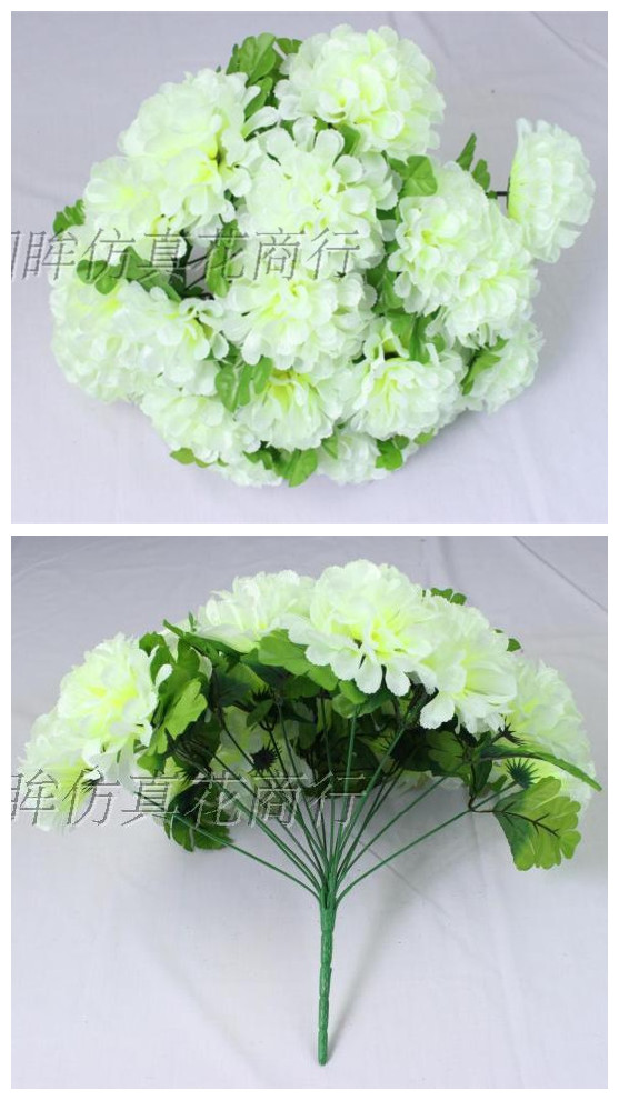 绢花清明节花小花圈扫墓花上坟花圈批发 祭祀花殡葬花