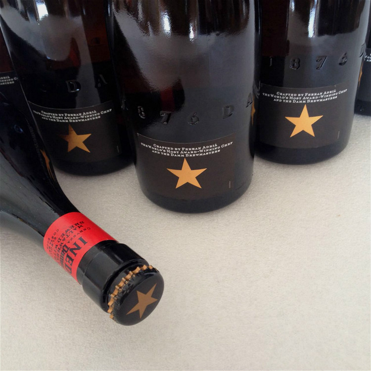 包邮 西班牙大星 新星啤酒estrella damm barcelona750ml*6瓶装