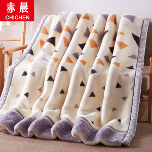 加厚双层拉舍尔毛毯