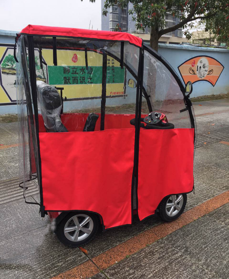 威之群4034专用雨帘 老年代步车四轮双人座智能电动车