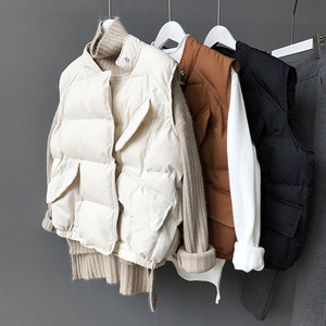 韩版短款棉马甲