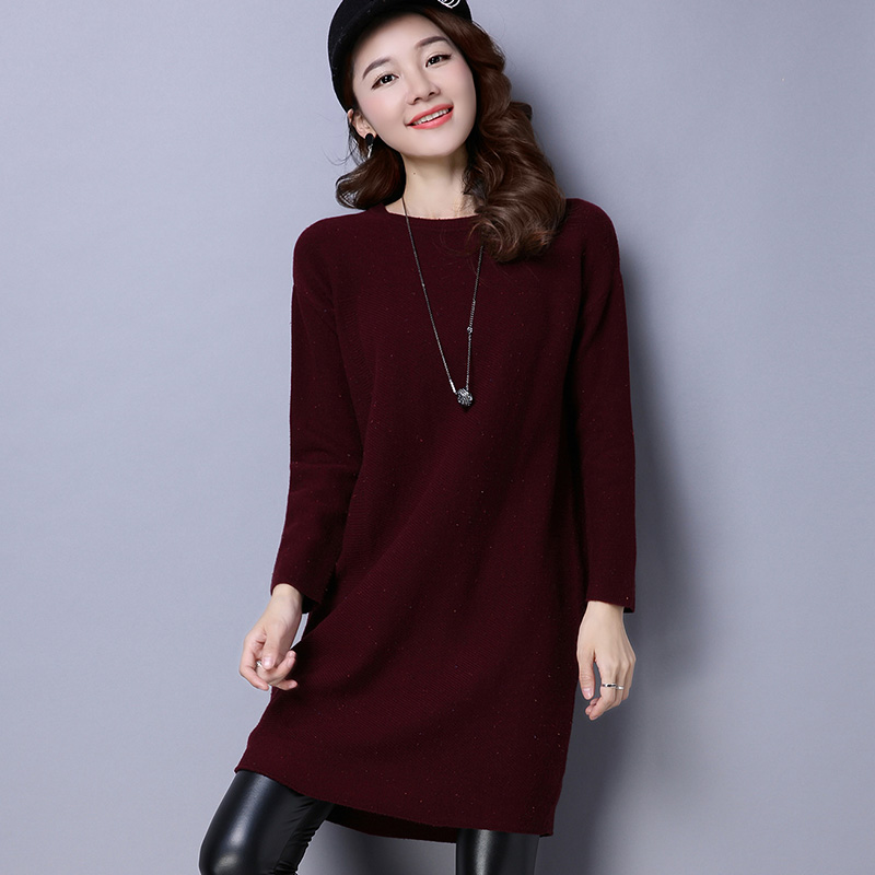 正品[大款毛衣修身长]老年胖妈妈大款毛衣评测