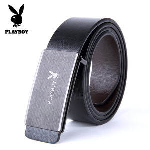 花花公子男士真皮皮带