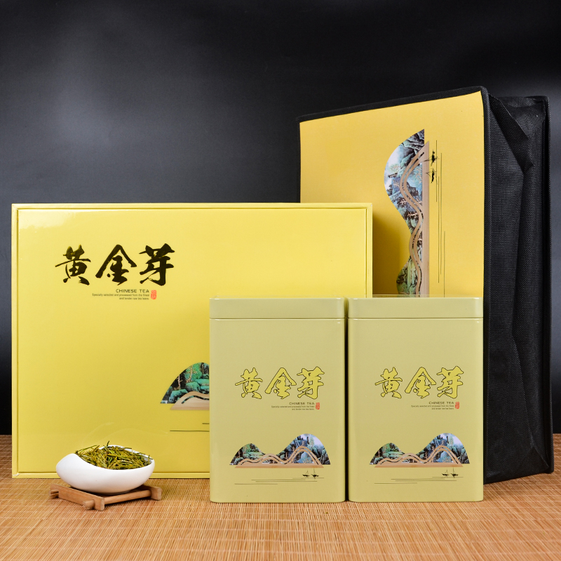 2016新茶一级雨前安吉白茶黄金芽茶叶高档礼盒装250g 绿茶 包邮