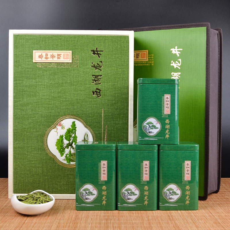 2016新茶 杭州梅家坞 绿茶茶叶明前西湖龙井茶500g一斤礼盒装包邮