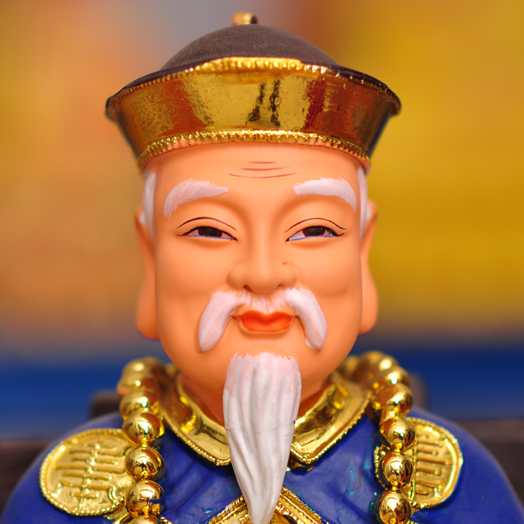 黄三太爷黄三太奶树脂佛像彩绘狐仙黄三太爷太奶神像供奉摆件12寸