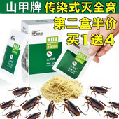 山甲牌家用蟑螂药屋无毒粉状胶饵灭蟑螂丸强力灭蟑清捕捉器全窝端