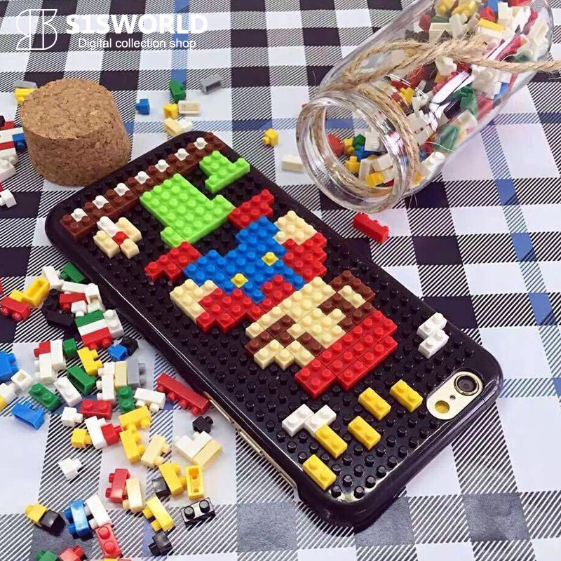 个性创意乐高积木diy复古游戏机马里奥苹果iP