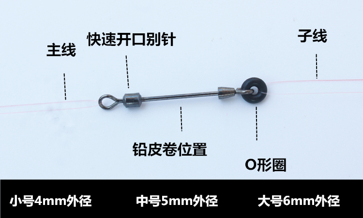 卸力o形圈 橡胶连接器 钓鱼散装o型环 密封圈渔具小配件包邮