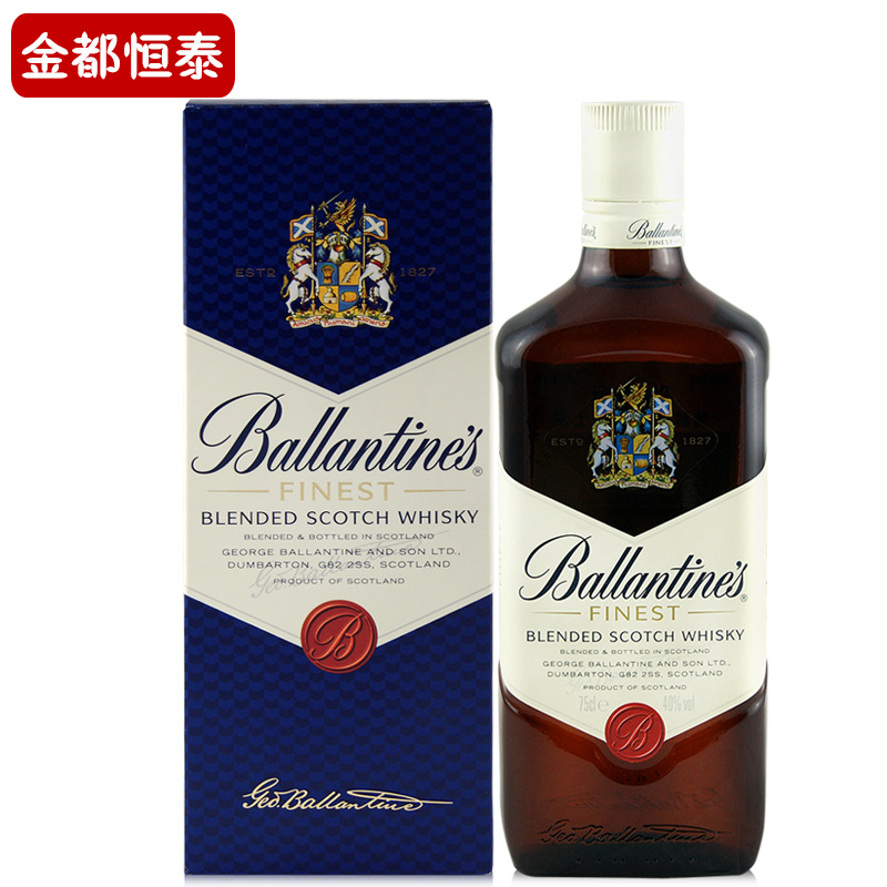 洋酒 百龄坛特醇苏格兰威士忌 ballantines 700ml