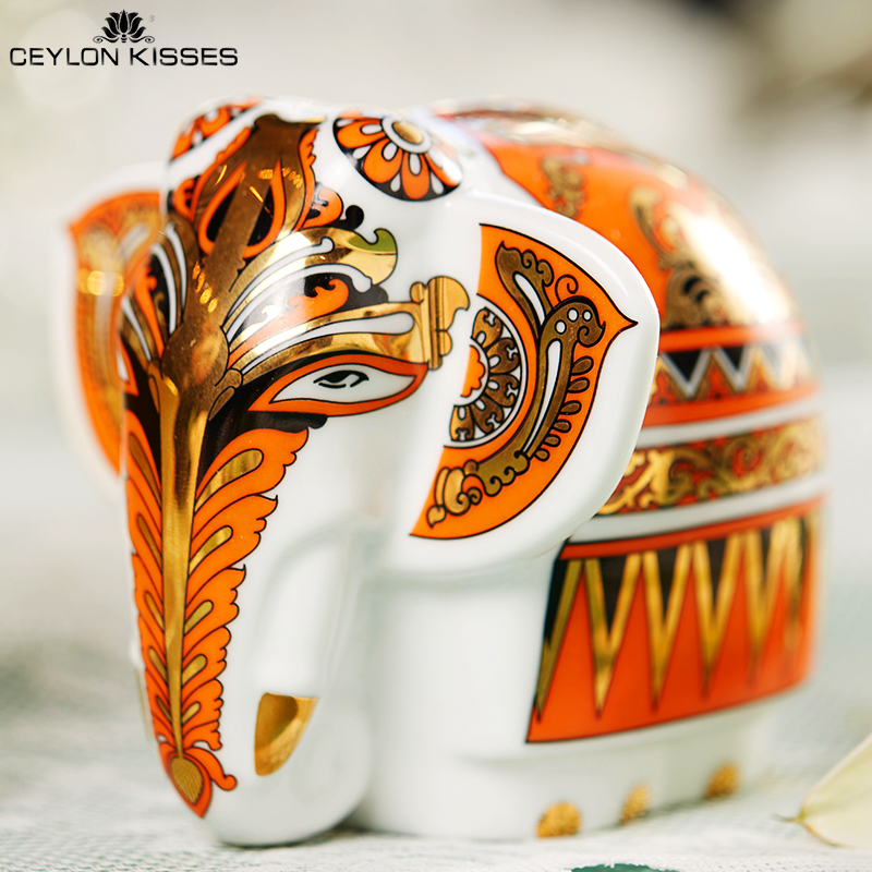 Ceylon Kisses锡兰红茶原装进口高端瓷象礼盒茶叶斯里兰卡SKANDA