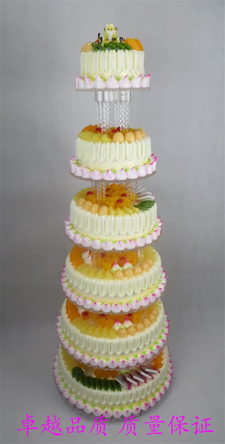卓越品质仿真蛋糕 多层祝寿蛋糕 架子蛋糕模型 亚克力