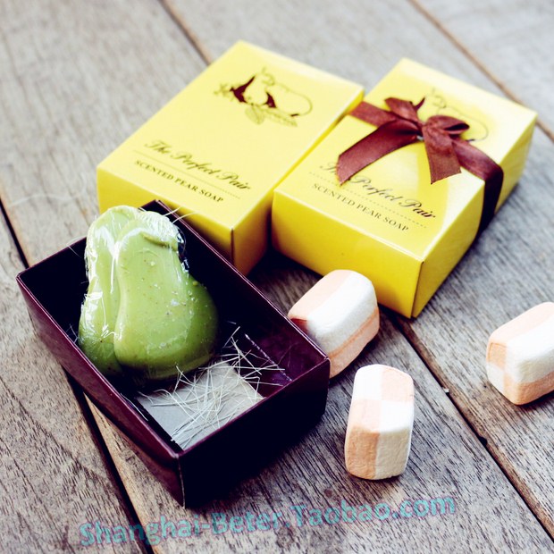 door gift perfect pair pear shaped soaps wedding favor xz022