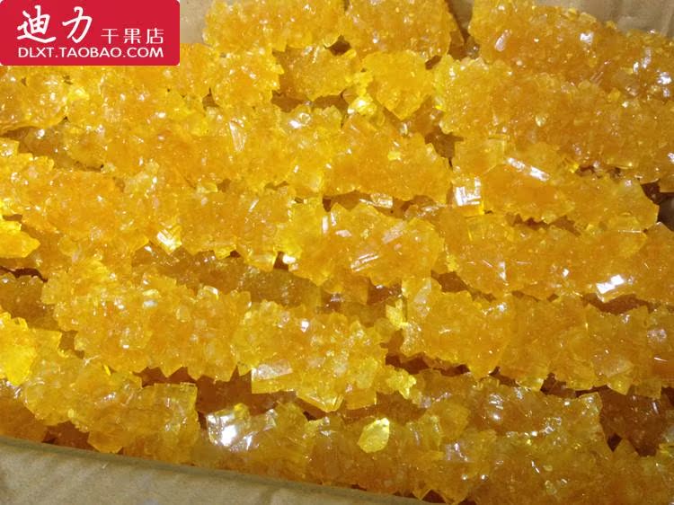 新疆维吾尔族传统工艺 正宗天然多晶500g黄冰糖halal清真2袋包邮