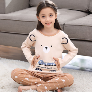 儿童纯棉保暖睡衣套装