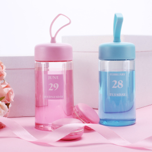 创意可爱便携防漏运动情侣随手杯