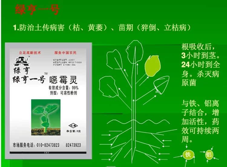 绿亨一号99%恶霉灵草莓西瓜根腐立枯猝倒土传病害苗床