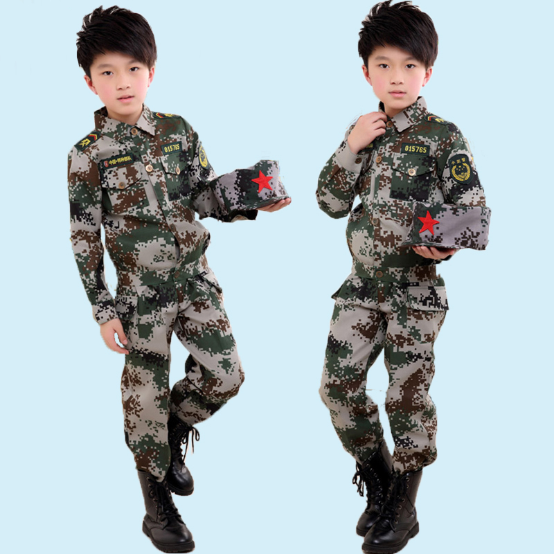 特价儿童野战特种兵陆军装/迷彩训练服/男童套装/表演