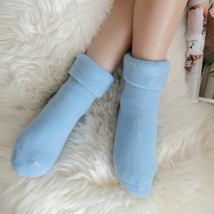 冬季加厚暖脚毛巾袜