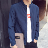 春天2017新款男装外套夏季夹克运动春秋韩版潮流薄款防晒衣服青年