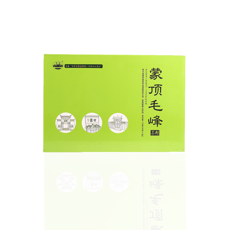 新款大华优农雅安蒙顶毛峰茶叶山门盒100g夏季新品包装盒装四川省