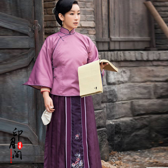 影视古装红高粱同款古装民国秀禾服少奶奶服端庄大气写真服演出服