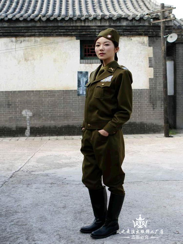 国军军装美式军服国民党民国军官服男女特务摄影主题影视拍照服装