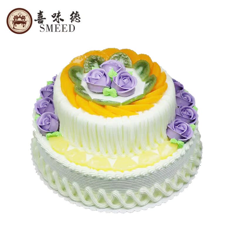 定祝寿双层生日蛋糕妈妈奶奶泉州晋江石狮保定同城店速递全国配送